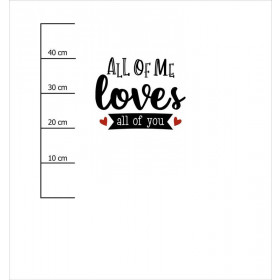ALL OF ME LOVES ALL OF YOU (BE MY VALENTINE) - panel 75cm x 80cm