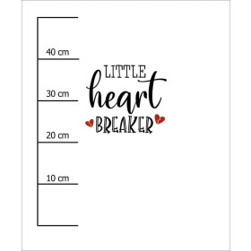 LITTLE HEART BREAKER (BE MY VALENTINE) - PANEL SINGLE JERSEY 50cm x 60cm