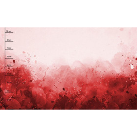 KLEKSY (czerwony) - PANEL PANORAMICZNY (95cm x 160cm)