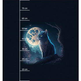 MOON CAT - PANEL (75cm x 80cm) tkanina wodoodporna