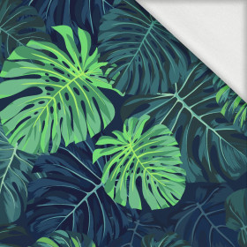 MONSTERA 2.0 / navy - dzianina pętelkowa z elastanem ITY