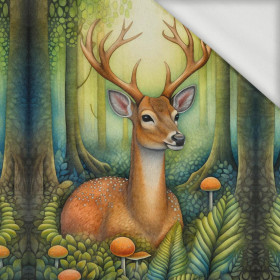 BOHO DEER - panel (75cm x 80cm) dzianina pętelkowa