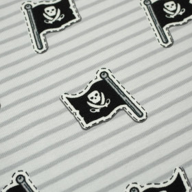 FLAGA / piraci - jasnoszary - single jersey TE210