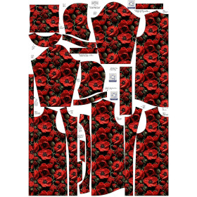 PARKA DAMSKA (ANNA) - FLOWERS 3D WZ. 7 -  zestaw do uszycia