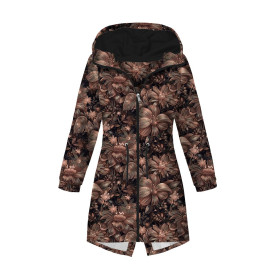 PARKA DAMSKA (ANNA) - FLOWERS WZ.10/ Mocha Mousse - zestaw do uszycia