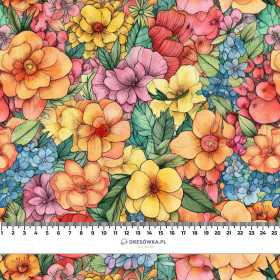 FLOWERS WZ.44 - dresówka pętelkowa