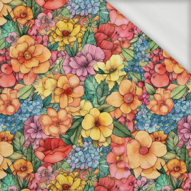 FLOWERS WZ.44 - dresówka pętelkowa