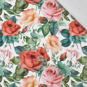 FLOWERS WZ.45 - tkanina wiskozowa