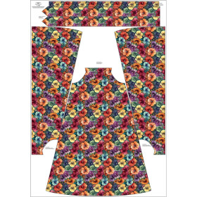 SUKIENKA "DALIA" MAXI - FLOWERS WZ.48 - zestaw do uszycia 