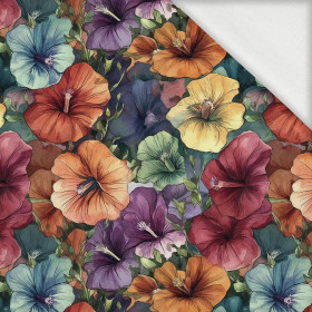 FLOWERS WZ.48- single jersey z elastanem ITY