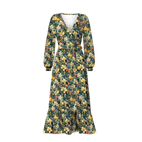 FLOWERS WZ.49 - dresówka pętelkowa