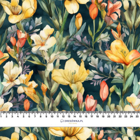 FLOWERS WZ.49 - dresówka pętelkowa
