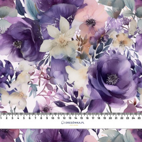 FLOWERS WZ.51 - dresówka pętelkowa