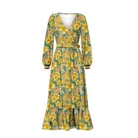 FLOWERS WZ.52 - dresówka pętelkowa
