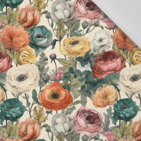 FLOWERS WZ.54 - tkanina wiskozowa