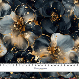 FLOWERS wz.58 - dzianina drapana z elastanem ITY