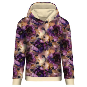 FLOWERS wz.61 - dzianina drapana z elastanem ITY