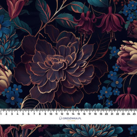 FLOWERS wz.63 - dzianina drapana z elastanem ITY