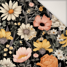 FLOWERS wz.6 - PERKAL tkanina bawełniana