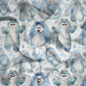 HAPPY YETI WZ. 2 - Muślin bawełniany