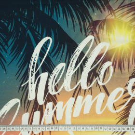 HELLO SUMMER - panel single jersey TE210