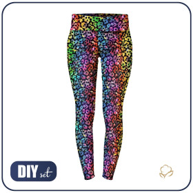 LEGGINSY SPORTOWE - HOLOGRAPHIC RAINBOW wz. 4 - zestaw do uszycia