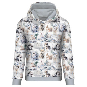 PASTEL ANIMALS WZ.1 - dresówka pętelkowa