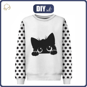 DZIECIĘCA BLUZA (NOE) - LOOKING CAT - zestaw do uszycia