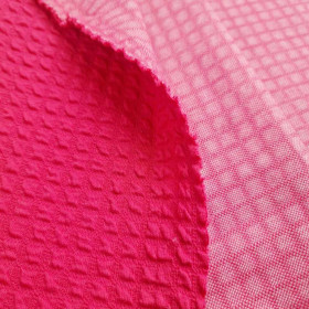 Dzianina 3D - żakard bawełniany/ D-183 MAGENTA (PINK)