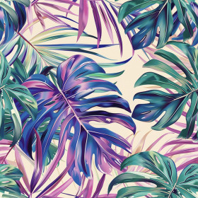 MONSTERA wz.10 - Muślin bawełniany