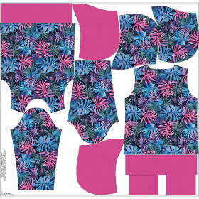 BLUZA DAMSKA (POLA) CLASSIC Z KAPTUREM - MONSTERA wz.11 - zestaw do uszycia