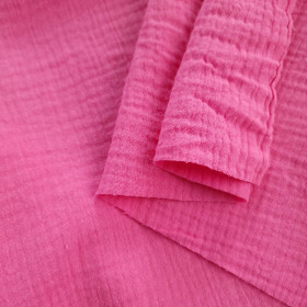 Muślin bawełniany, Double Gauze - RÓŻOWY (PINK)