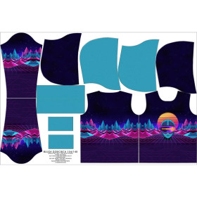 DZIECIĘCA BLUZA Z KAPTUREM (ALEX) - NEON GALAXY wz.10 - zestaw do uszycia