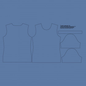 T-SHIRT DAMSKI - B-26 - RIVERSIDE / niebieski pudrowy - single jersey