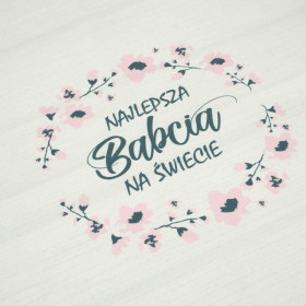 PANEL PODUSZKOWY - Najlepsza Babcia na Świecie/ płótno - HOME DECOR PREMIUM
