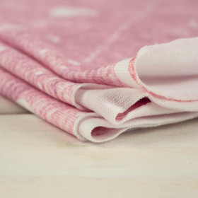 SERDUSZKA I ROMBY / przecierany jeans (Róż kwarcowy) - single jersey z elastanem 