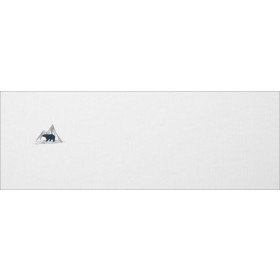 NIEDŹWIEDŹ (ADVENTURE) / biała - PANEL PANORAMICZNY SINGLE JERSEY 