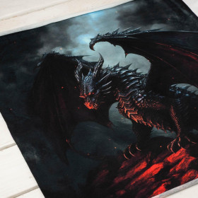 GOTHIC DRAGON - PANEL (60cm x 50cm) SINGLE JERSEY