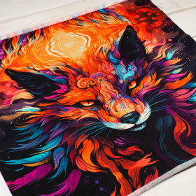 COLORFUL FOX - PANEL (60cm x 50cm) SINGLE JERSEY