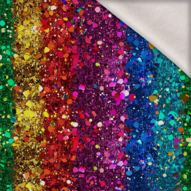 HOLOGRAPHIC RAINBOW wz. 1 - dzianina drapana z elastanem ITY