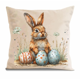 PODUSZKA 45X45 - HAPPY EASTER wz.4 - zestaw do uszycia