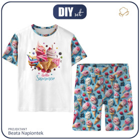 PIŻAMA DZIECIĘCA "ADA" - SWEETS WZ.14 - zestaw do uszycia