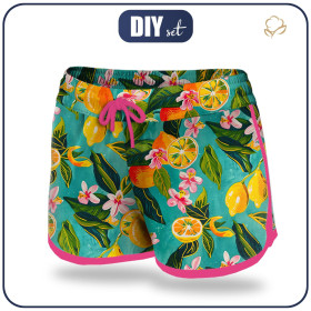 Damskie spodenki kąpielowe - TUTTI FRUTTI WZ.12 - zestaw do uszycia