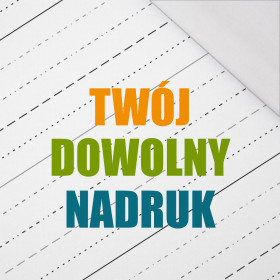 MATERIAŁ Z WŁASNYM NADRUKIEM - single jersey 
