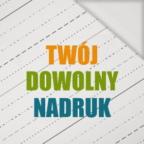 MATERIAŁ Z WŁASNYM NADRUKIEM - Jersey wiskozowy