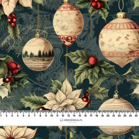 Vintage Christmas wz.9 - tkanina szybkoschnąca