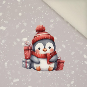 WINTER ANIMALS wz.17 - panel (60cm x 50cm) - Welur tapicerski