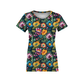 FLOWERS 3D WZ. 4 - tkanina wodoodporna