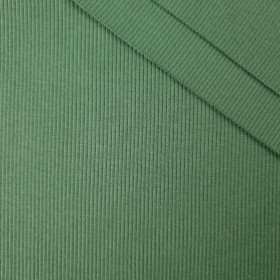 Dzianina prążkowana (ściągaczowa) - CIEMNA ZIELEŃ/ green (D-068)