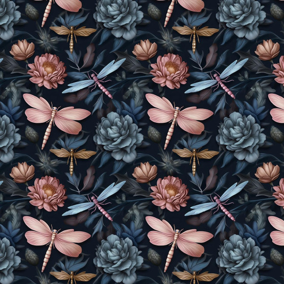 Butterfly & Flowers wz.3